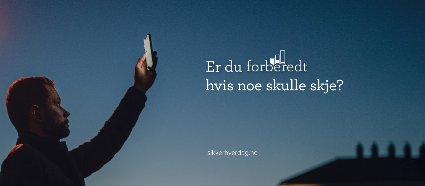 Er du forberedt hvis noe skulle skje? Foto: DSN Er du forberedt hvis noe skulle skje? Foto: DSB